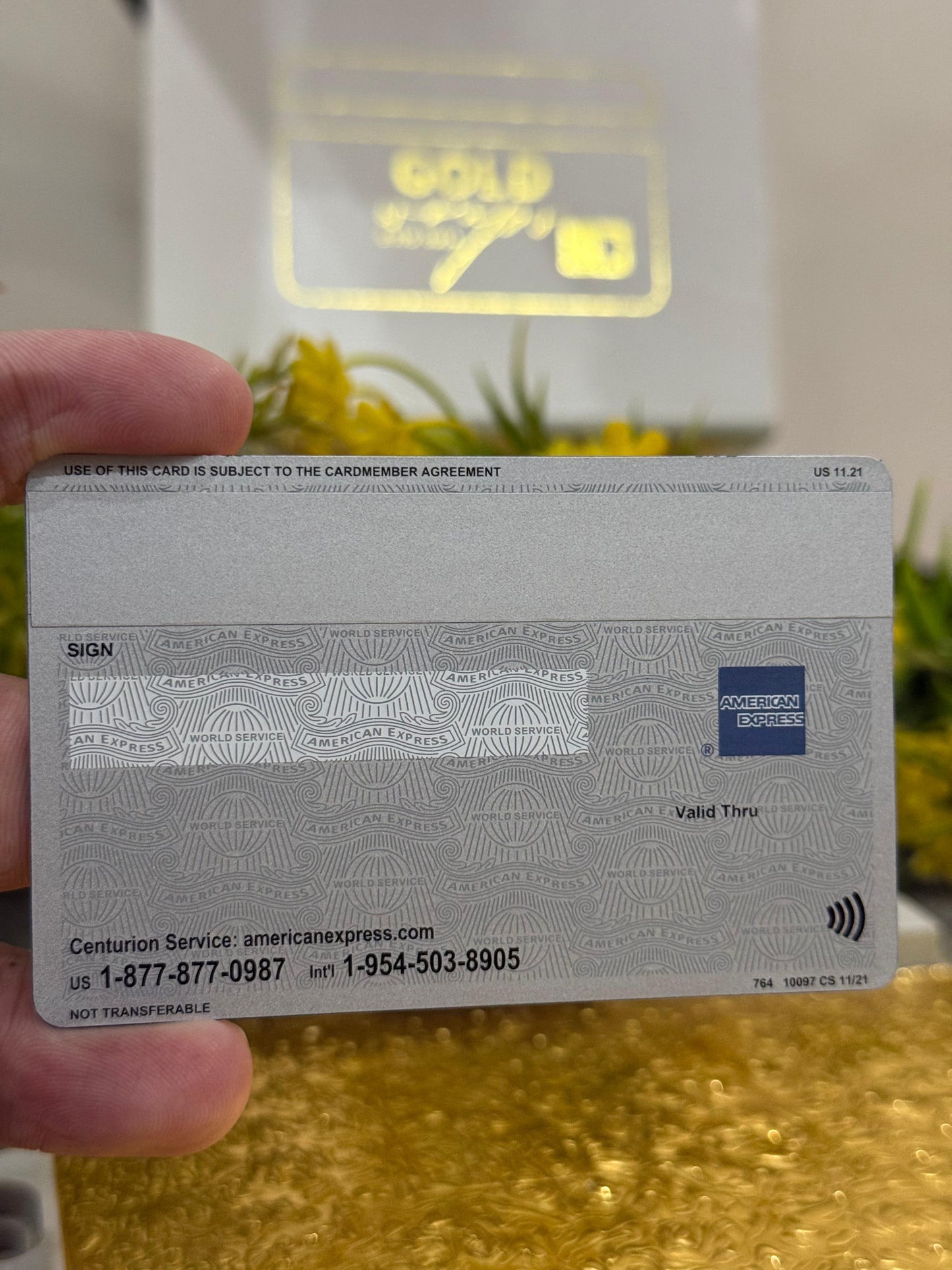 Tap to Pay AMEX Platinum Card