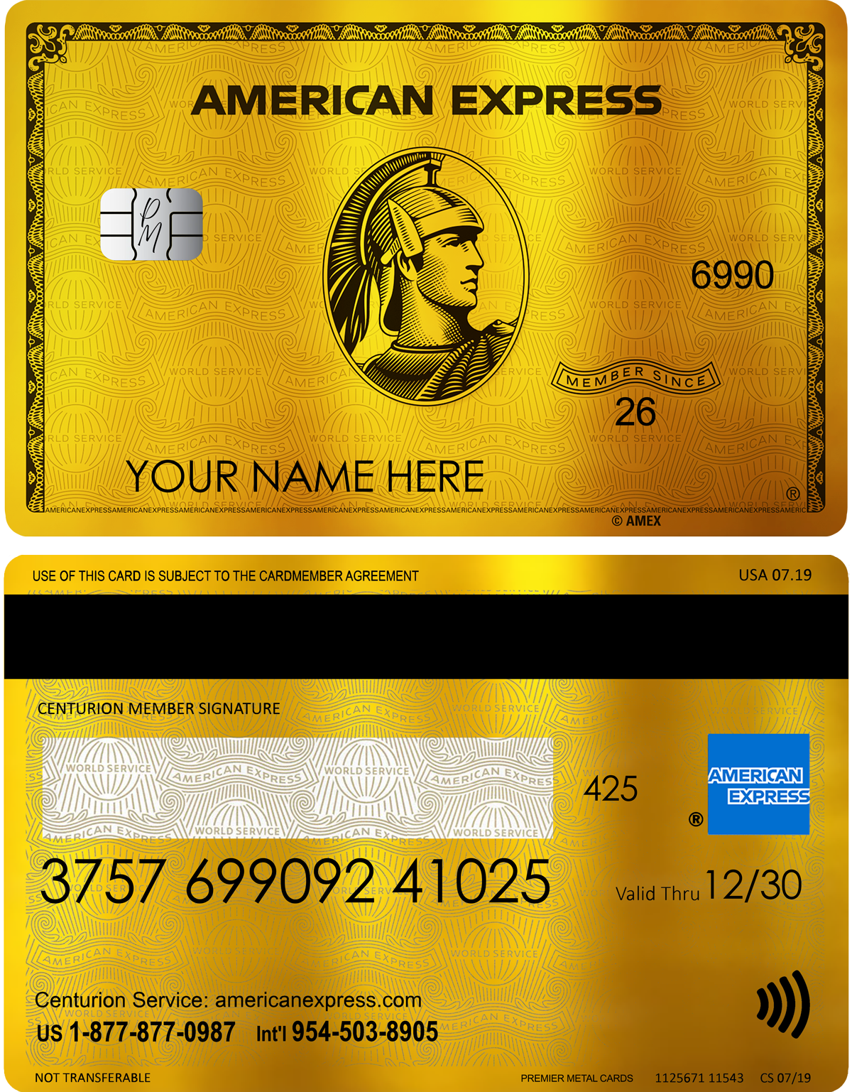 24K Gold AMEX