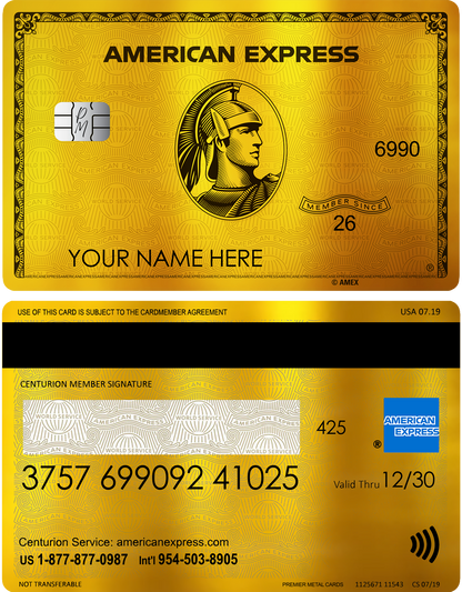 24K Gold AMEX