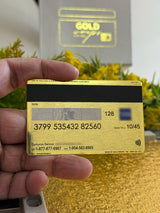 Exclusive 24K Gold American Express metal card with sophisticated modern luxury finish