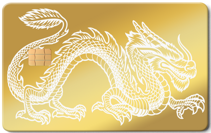 Luxury Dragon metal card with sophisticated metal card finish and multiple color variations for international clients