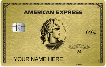 Gold metal card