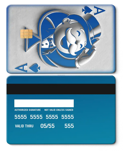 Luxury Ace Of Monopoly metal card with sleek metal card construction and elite international appeal
