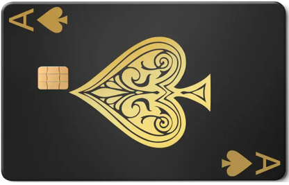 Exclusive Ace of Spades metal card with sophisticated modern metal card finish and premium international design