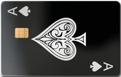 Premium Ace of Spades metal card with modern metal card styling and high-end luxury design