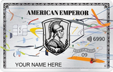 Art Platinum Emperor metal card with luxury imperial design for elite international clients