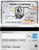 High-end Art Platinum Emperor metal card designed for premium global collectors and executives