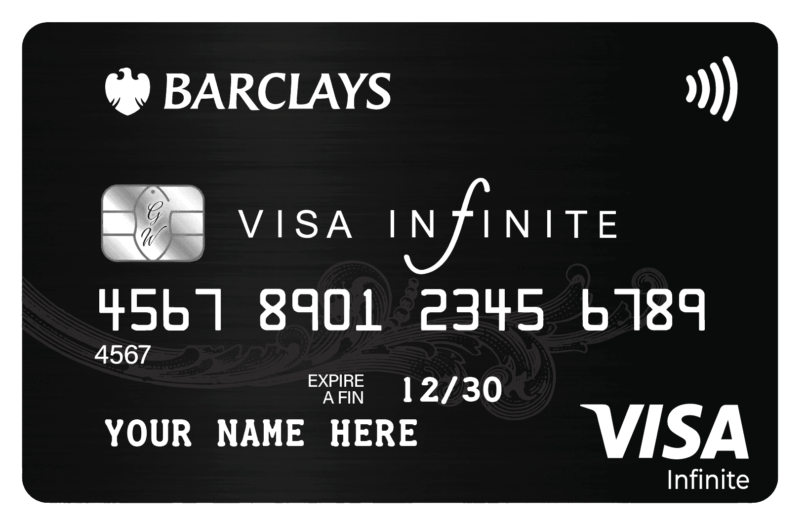 Premium Barclays metal card with sleek luxury banking design