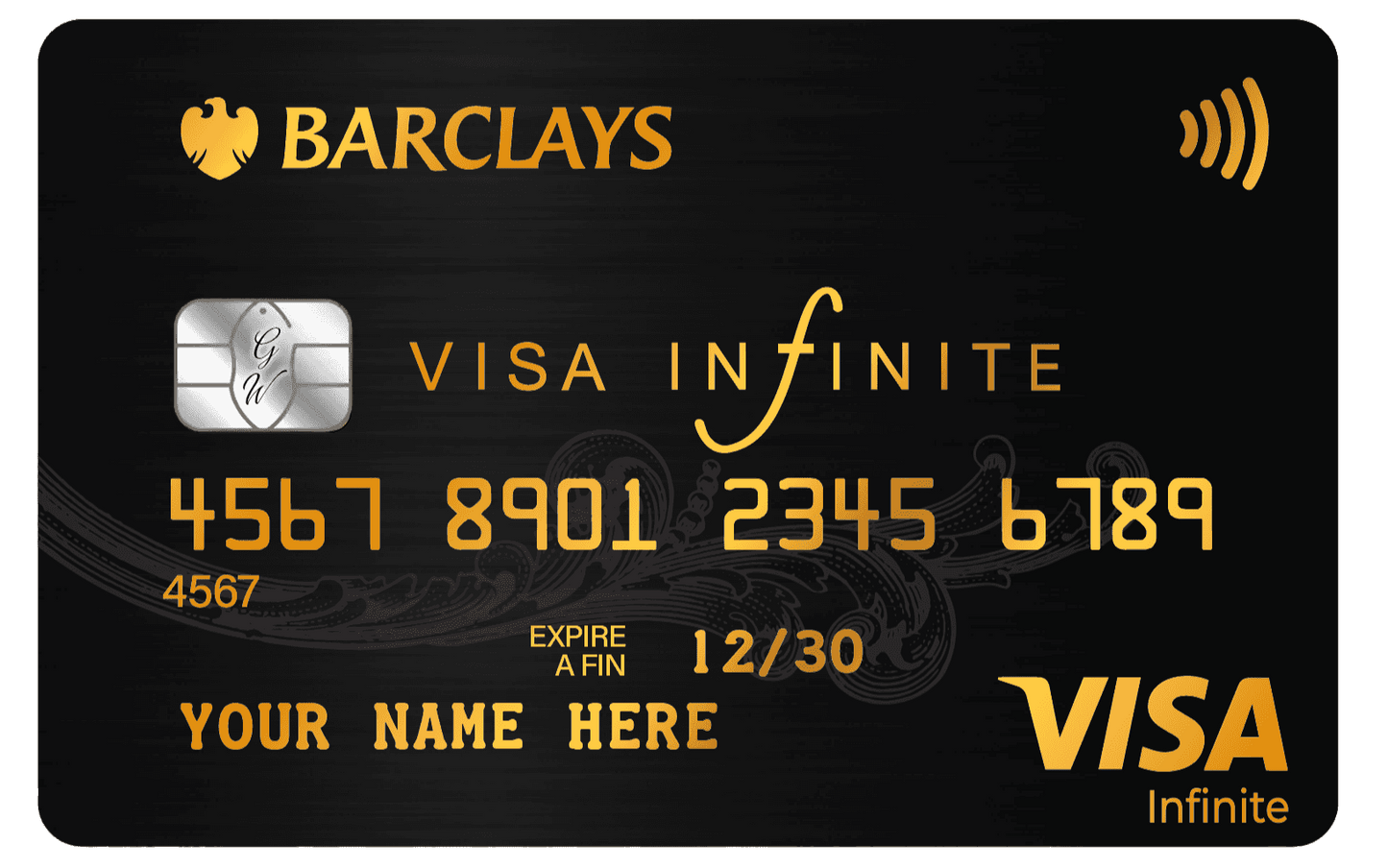 Elegant Barclays metal card featuring high-end professional finish