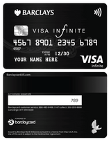 Luxury Barclays metal card with sophisticated corporate styling