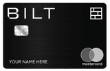 Premium BILT metal card with sleek luxury financial design