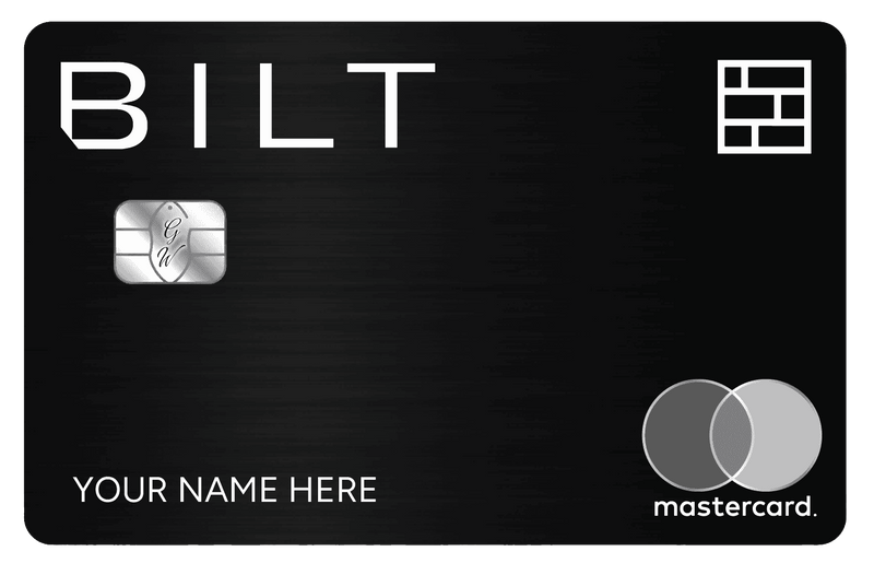 Premium BILT metal card with sleek luxury financial design