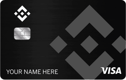 Luxury Binance metal card featuring sleek crypto-inspired styling