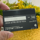 Exclusive Black Art Emperor metal card with sophisticated modern luxury finish