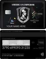 High-end Black Art Emperor metal card designed for premium global collectors and executives