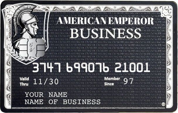 Black Business AMX metal card with premium corporate luxury design for elite international clients