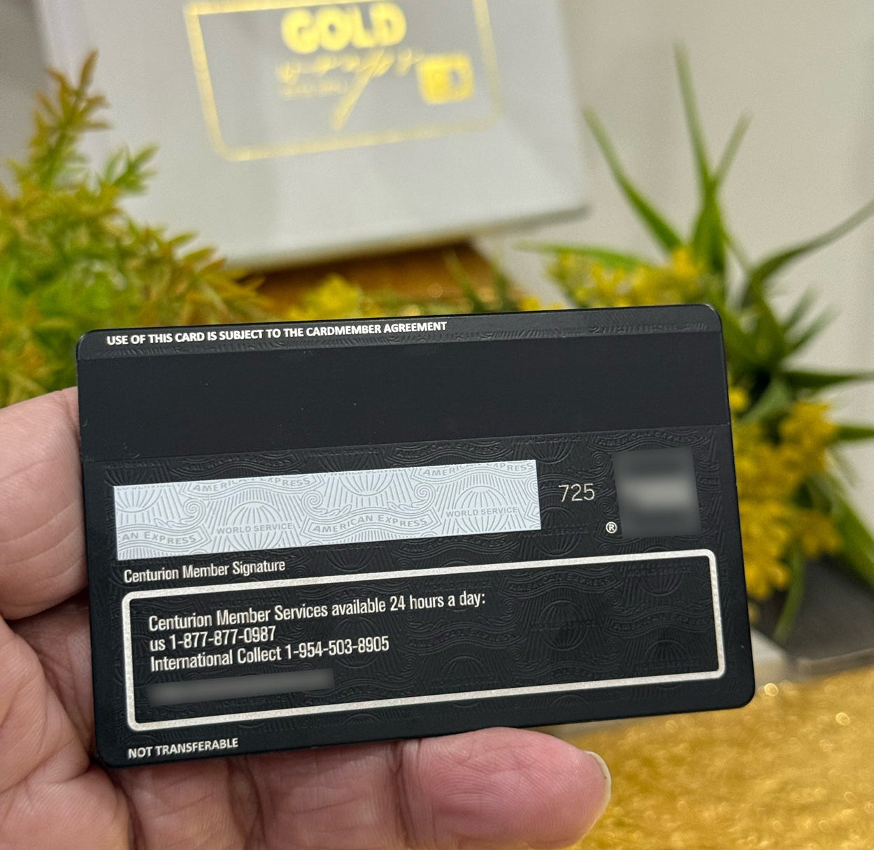 Exclusive Black Business AMX metal card with sophisticated modern executive styling