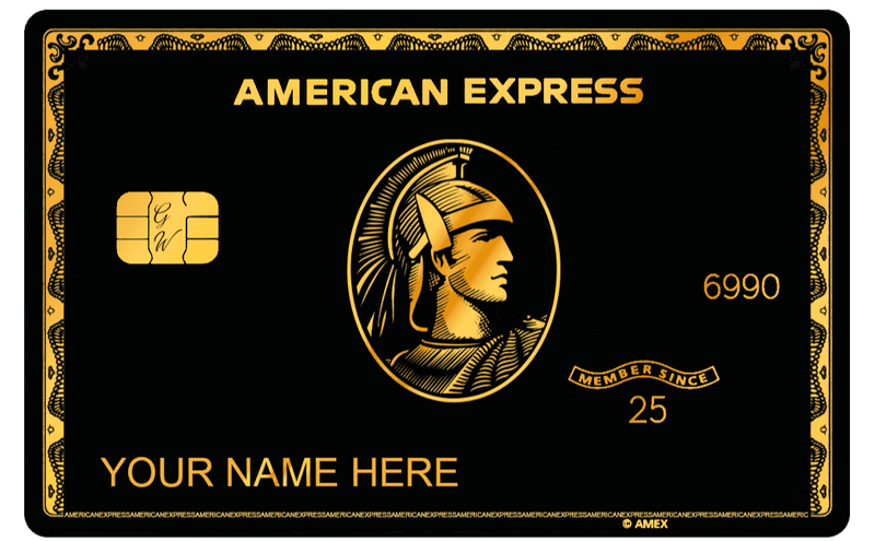 Luxury black and gold AMX metal card with premium corporate design