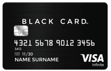 Sleek black metal card with premium luxury design for executives