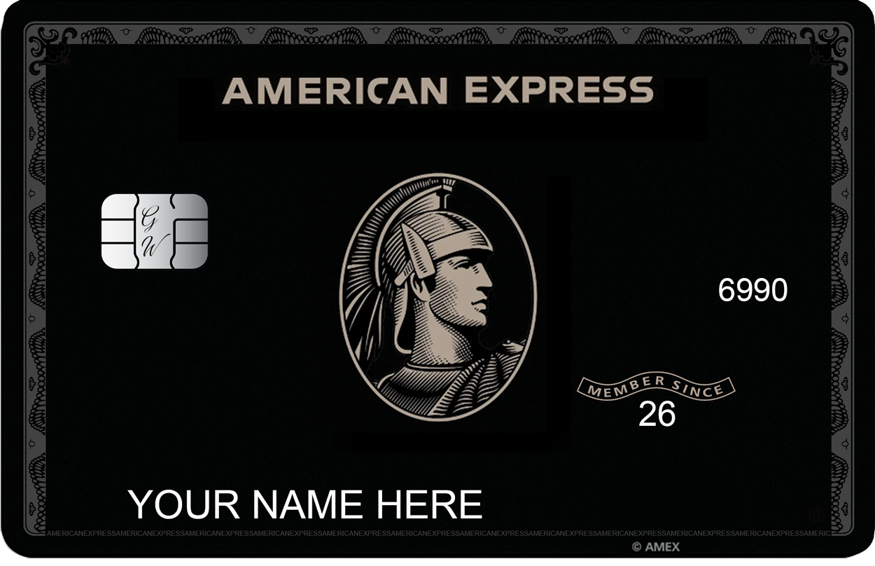 Schwarze Centurion AMEX