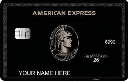 Black Centurion metal card