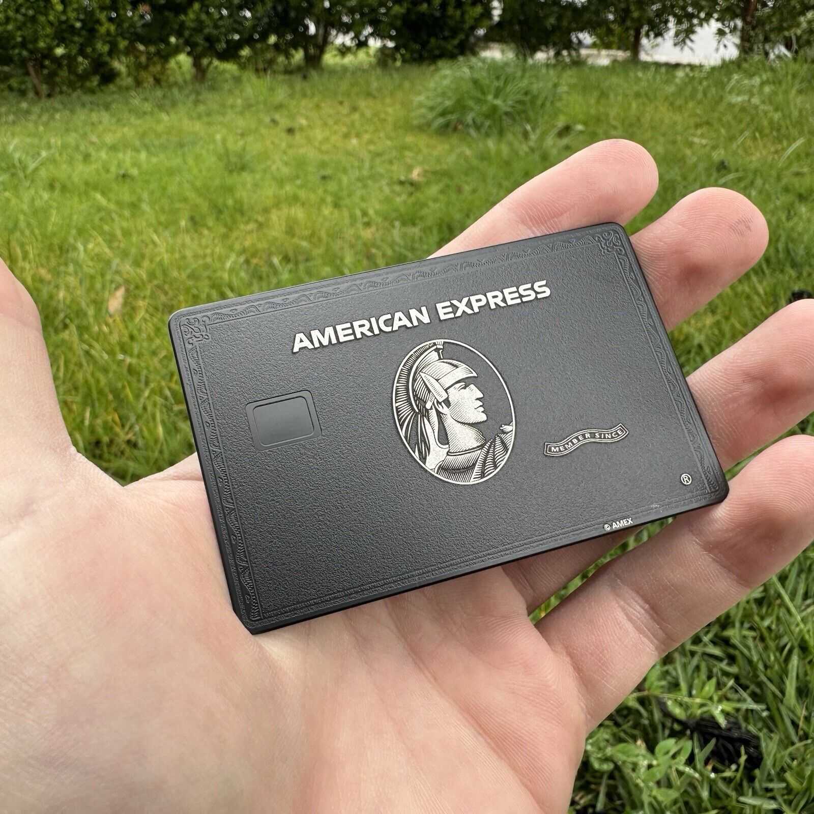 Black AMX luxury metal card lifestyle shot - sophisticated style
