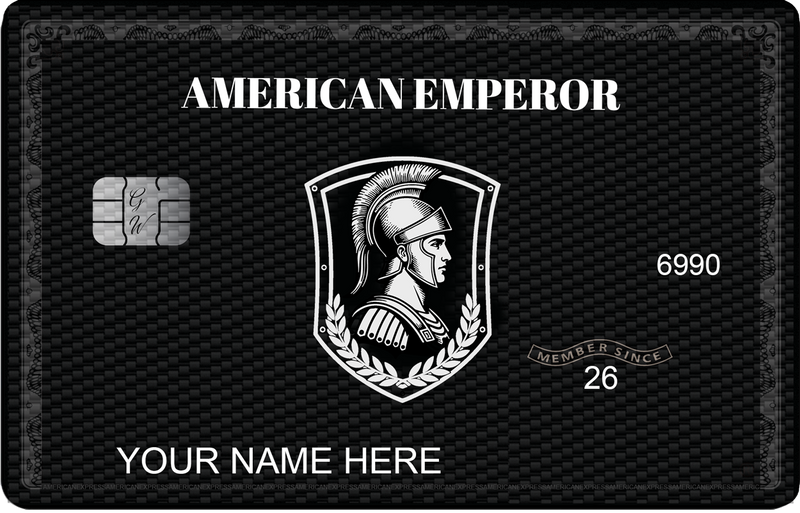 Carbon American Express metal card with sleek luxury carbon fiber design for elite international clients
