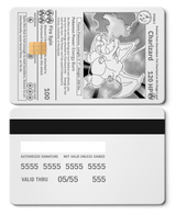 Premium Charizard metal card featuring sleek metal card construction and vibrant custom color variations for collectors