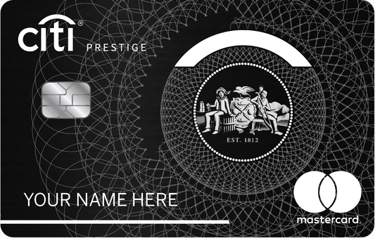 Citi metal card with premium luxury banking design