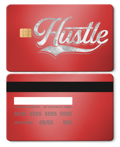Premium Hustle $ metal card with modern luxury metal card finish and custom color design
