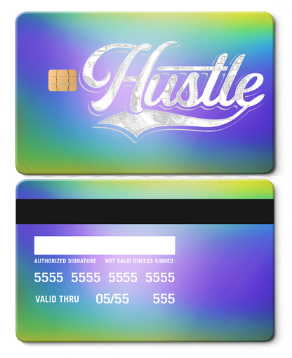 Luxury Hustle $ metal card featuring engraved metal card details and high-end international color variations