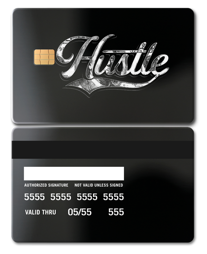 Luxury Hustle $ metal card with sophisticated metal card finish and multiple color variations for international clients
