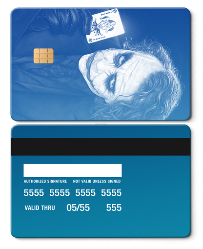 Luxury edition Joker metal cards with fine engraving details, high-quality metal cards for collectors