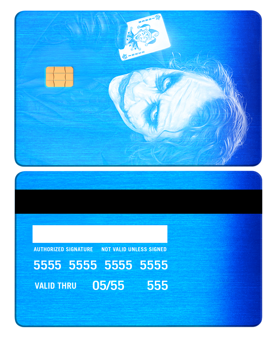Premium Joker metal cards displayed at an angle, custom metal cards with luxury craftsmanship