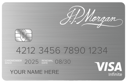 Premium JP Morgan Reserve metal card with luxury banking design