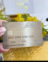 Elegant JP Morgan Reserve metal card featuring high-end professional finish