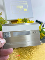 Luxury JP Morgan Reserve metal card with sophisticated corporate styling
