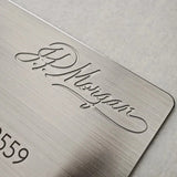 Premium JP Morgan Reserve metal card with elegant corporate finish