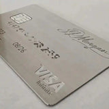 Luxury JP Morgan Reserve metal card featuring sophisticated high-end styling