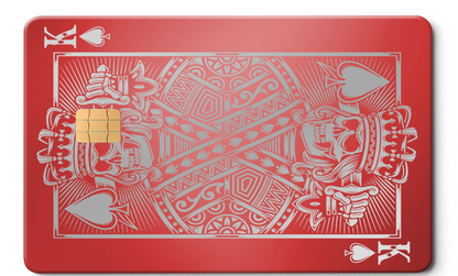 Exclusive luxury King of Spades metal cards showcased with premium engraving, elite custom metal cards worldwide