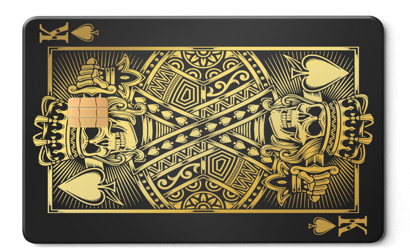 Premium King of Spades metal cards with luxury engraved design, custom metal cards for global collectors