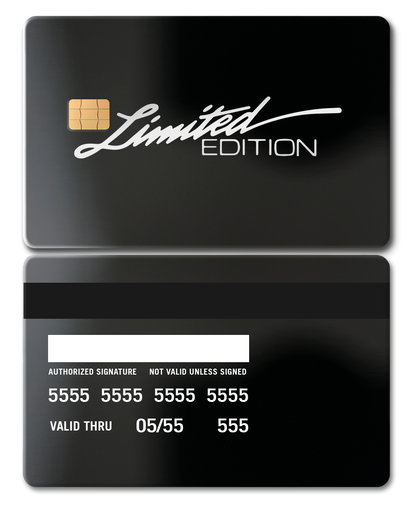 Limited Edition metal cards with intricate engraved artwork, premium custom metal cards for international collectors