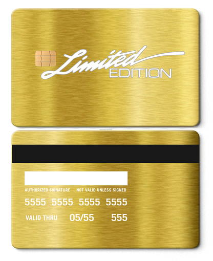Ultra-premium Limited Edition metal cards with luxurious engraved design, elite custom metal cards for global buyers