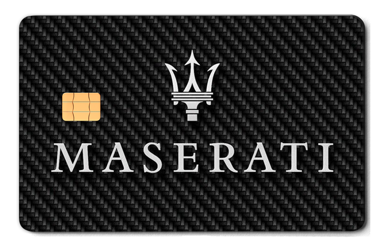 Premium Maserati metal card with luxury engraved design, high-end custom metal card for international collectors