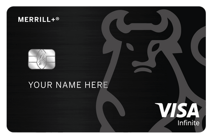 Elegant Merrill+ metal card featuring high-end professional style