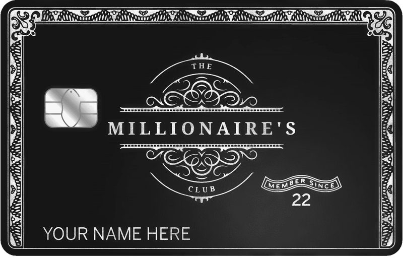 Millionaires Club metal card with ultra-luxury design for elite international clients