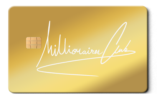 Premium Millionaires Club metal cards with luxury engraved design, high-end custom metal cards for international collectors