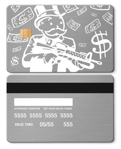 Exclusive luxury Monopoly Man metal cards with premium engraving, elite custom metal cards for international markets