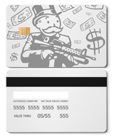 Exclusive Monopoly Man metal cards with premium metal finish, luxury custom metal cards for global buyers