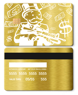 Ultra-premium Monopoly Man metal cards with luxurious engraved design, elite custom metal cards for global buyers